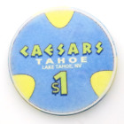 Caesars Tahoe Hotel/Casino - Lake Tahoe  -  $1 Chip - 1995