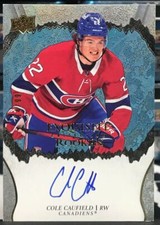 Cole Caufield 2021-22 Upper Deck Exquisite Collection Rookie Signatures /99