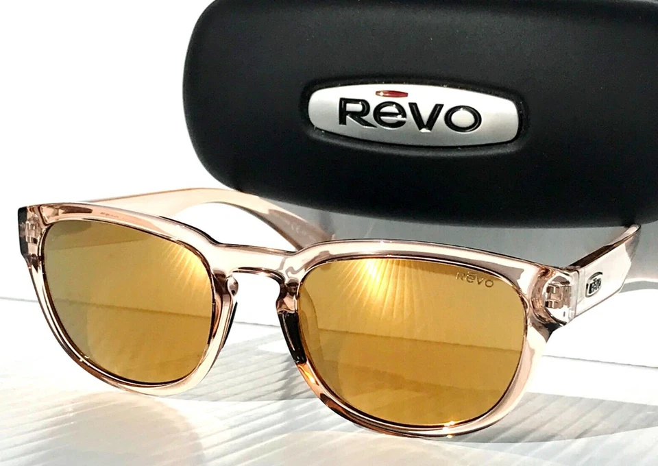 NUEVO Gafas de sol Revo ZINGER cristal arena polarizadas champán lente 1054 12 CH Foto 1 de 4