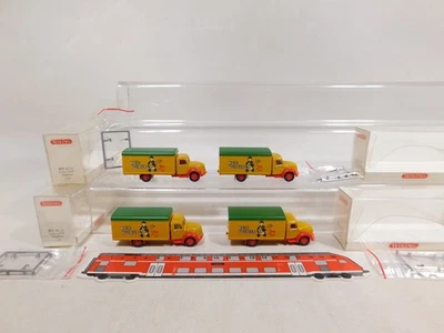 4X Wiking H0 1:87 855 40 34 Koffer-LKW Magirus Malz-Vollbier Mint Box #DW883-0,5 - Immagine 1 di 4