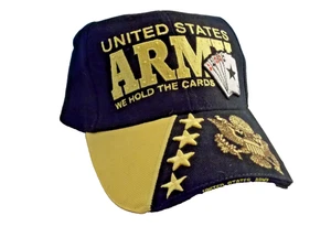 United States Army - We Hold The Cards Strapback Hat Cap - Picture 1 of 5