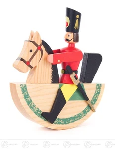 Nutcracker Rider Red Bxhxt 10,5 cmx12 cmx2,2in New Ore Mountains Nu For Cracker - Picture 1 of 1