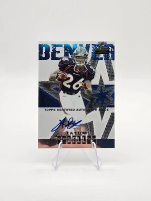 Tatum Bell 2004 Topps Finest RC Auto SP /999 #125 Texans - Image 1 of 2