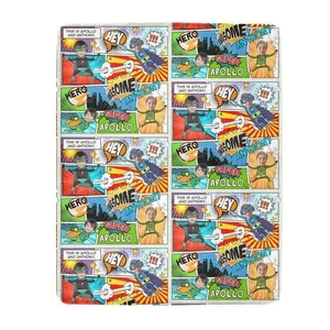Personalized Blanket - Comics for 1-2 kids, add a pet! - Picture 1 of 10