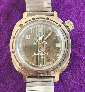 Vintage Vostok Komandirskie 17j Men’s Wrist Watch Working - Picture 1 of 6