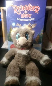 Juego de libros y peluches de tapa dura Reindeer in Here: A Christmas Friend de Adam Reed - Imagen 1 de 8