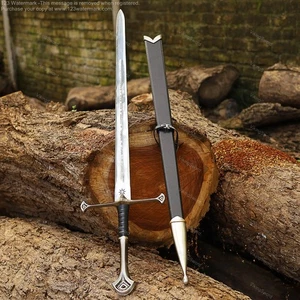 Andruil Narsil Aragorn Schwert Herr der Ringe Film Cosplay mit Scheide + Reittier - Bild 1 von 4