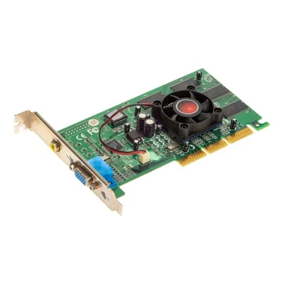 Graphics Card Xelo NVIDIA GEFORCE2 MX200 64MB TV-OUT VGA AGP - Image 1 of 3