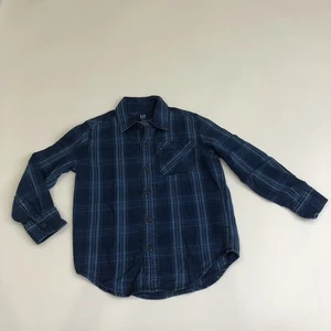 Gap Jungen blaues Langarm Button-Down Hemd Jungen Größe Small Regular - Bild 1 von 9