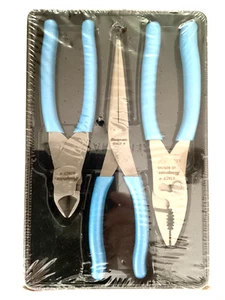 Snap on Tools EE. UU. PL307ACF Juego de 3 alicates de agarre suave AZUL PERLA con bandeja NUEVO - Imagen 1 de 8