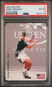 2003 Netpro Elite 2000 Andy Roddick #1 /2000 PSA 6 Rookie RC - Picture 1 of 2