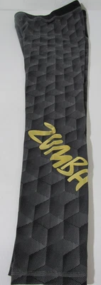 Medias capri elásticas Zumba Wear negras/grises patrón geométrico pierna cónica Wm. M Foto 1 de 4