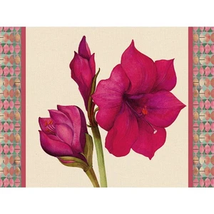 L'Oca Nera - Tovaglietta Rigida Avorio 39x29,5 - Amaryllis - Foto 1 di 6