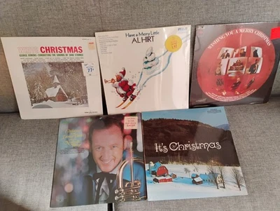 Vintage SEALED Christmas 5 Vinyl Album Bundle3 (Easy listening, instrumental...) - Image 1 of 4