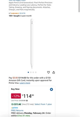 Apple Pencil второго поколения TM - Изображение 1 из 2