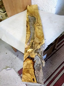 Tabla de álamo Maser 132 x 20 - 14 x 4,5 cm resina epoxi álamo burl C 83 - Imagen 1 de 13
