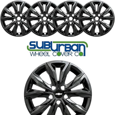 Chevrolet Malibu LT 2019-2025 17" negro brillante cubiertas de rueda # IMP-440BLK JUEGO NUEVO/4 Foto 1 de 4