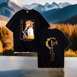 Collectable Demon Slayer Japanese Anime Printed Black XL Short Sleeve Shirt - Picture 1 of 4