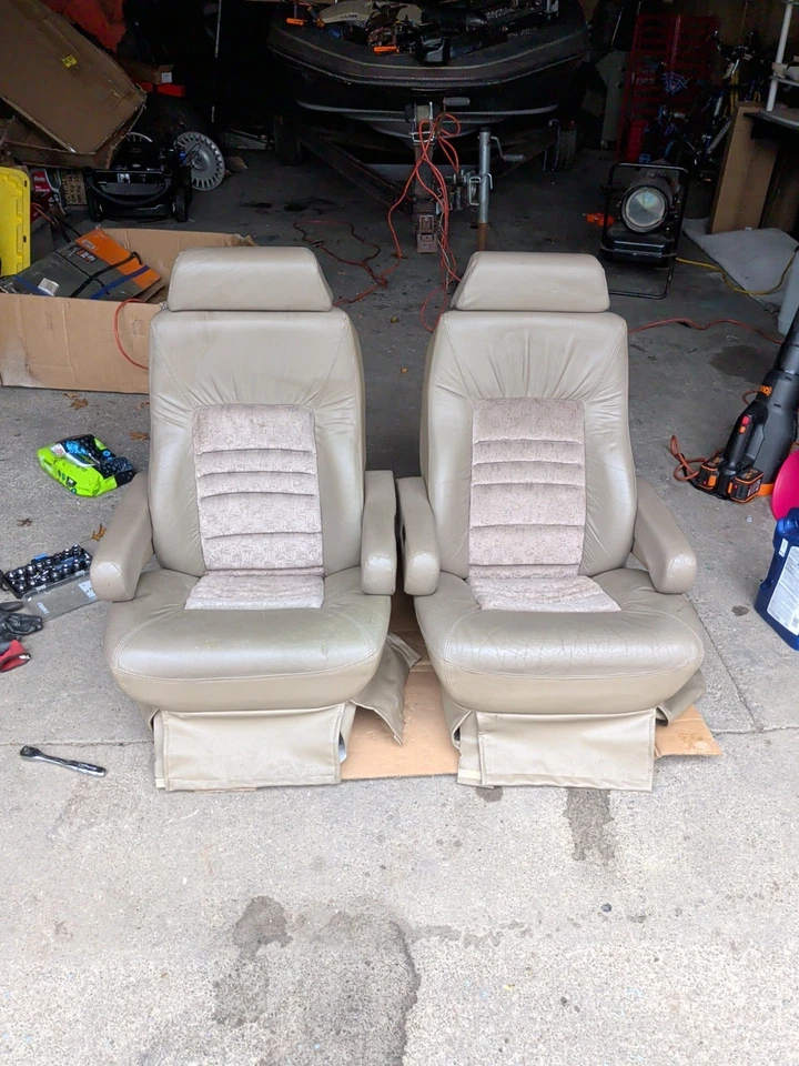 Chevy Van GMC G10 G20 G30 1971-77 cuero asiento con canastilla Vandura de colección Foto 1 de 4
