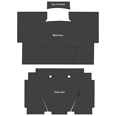 Звукоизолятор для 1975-1986 Chevrolet C30 двойная кабина штамповка EVA полный 3 шт. - Изображение 1 из 4