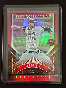 Jon Harris 2015 Elite Extra Edition Prospects Green Ink Auto #5/25 - Blue Jays - Picture 1 of 2