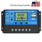 Solar Charge 30A  Controller Solar Panel Battery Intelligent Regulator Dual USB
