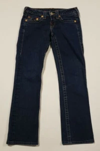 True Religion Jeans Women Size 26 dark wash blue inseam 28 - Picture 1 of 11