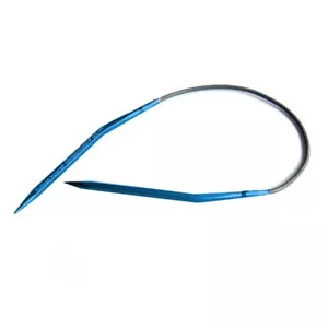Kollage :: Quadratische Rundnadeln BLAU festes Kabel:: 2 US/2,75 mm/9"/23 cm - Bild 1 von 1