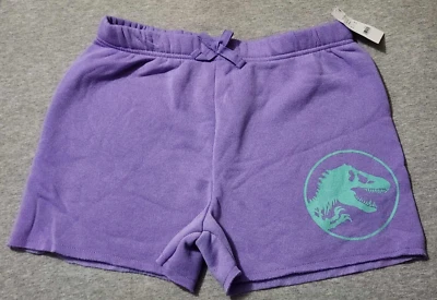 Jurassic World Girls Size 14-16 Purple Dinosaur Print Shorts - Image 1 of 3