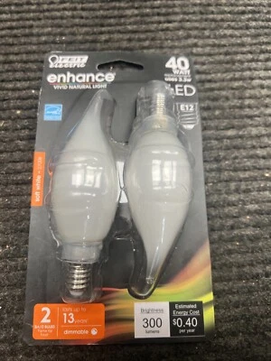 Feit Electric BPCFF40927CAFIL2 3.3W 300 Lumens Daylight Dimmable LED Light Bulb - Image 1 of 4