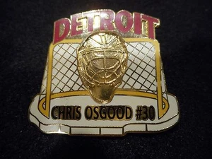 NHL DETROIT RED WINGS CHRIS OSGOOD LIMITED EDITION LAPEL PIN - Picture 1 of 1
