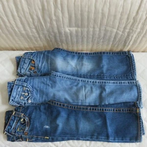3 True Religion Jeans Unisex 100% Cotton Lots of Detail Size 4 Regular Fit - Picture 1 of 18