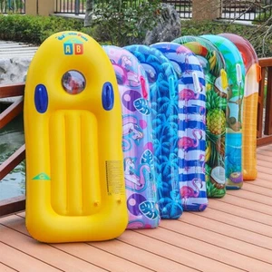 Kids Beach Float with Handles Summer Portable Inflatable Surfboard Swim Board - Picture 1 of 19