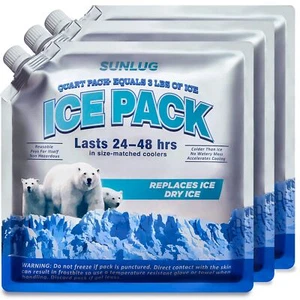 Cooler Ice Packs Reusable Ice Packs for Coolers Long Lasting Freezer Packs fo... - Picture 1 of 7