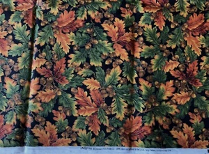 BTY Yard HERBSTBLÄTTER Stoff EICHELN NEU Cranston VIP Baumwolle HERBSTBLATT LAUB - Bild 1 von 1