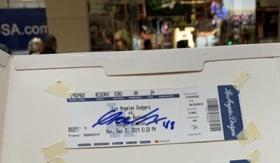 Gavin Lux Autographed Signed MLB Debut Full Ticket Stub PSA DNA Authenticated - Image 1 of 3