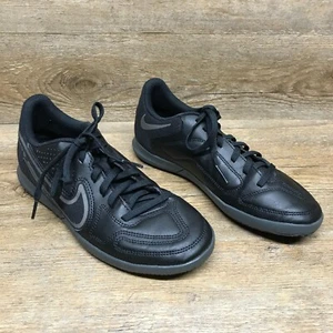 Nike Tiempo Legend 9 Club Soccer Shoes Black/Gray  Men's Size 5.5 DA1189-004 - Picture 1 of 10