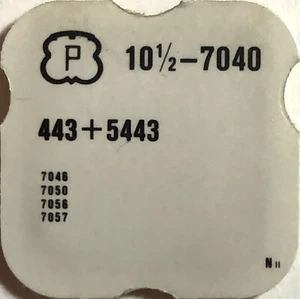 Peseux Cal. 7040 Ref. 443 +5443 Vintage Watch Part Replacement 7046 7050 7056 - Picture 1 of 2