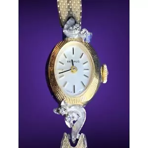 Vintage Benrus Duchess Armbanduhr 1203-318 10K Gold Filled Band For Parts - Bild 1 von 10