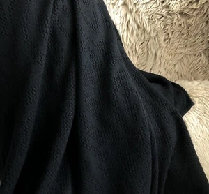100% Cashmere Throw Blanket Black Home Travel 58”x 72” - Picture 1 of 7