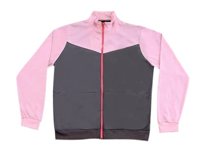 Moderno Cremallera Deporte Poliéster Chaqueta Top Upper Unisex infantil gris / - Imagen 1 de 3