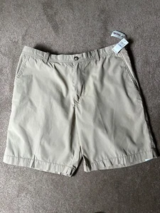 IZOD Herrenshorts Größe 38 khaki hellbraun Baumwolle, neu mit Etikett - Bild 1 von 8