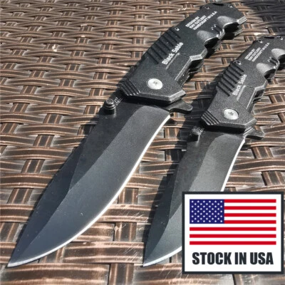 Cutting Folding Knife Pocket Fast Opening Blade Outdoor Survival Tactical Knives - Image 1 of 4