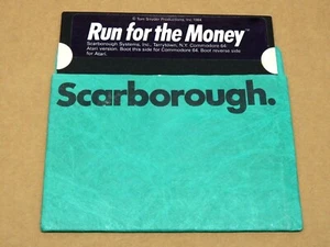 RUN FOR THE MONEY (Atari 400/800/XL/XE,Commodore 64, 1984) Scarborough Disk only - Picture 1 of 6