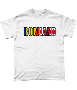 RomLand t-shirt ,funny t-shirt ,Romanian in England tshirt - Foto 1 di 5
