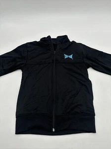 Tapout Sweater Youth Boy Size 8 Logo Black Full Zip..#22598 - Picture 1 of 8