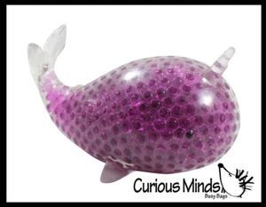 1 Jumbo Narwhal Gel Relleno Squeeze Stress Ball - Sensorial, Estrés, Inquietud - Imagen 1 de 7