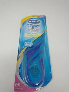 Dr Scholls Massaging Gel Women Work Insoles 1 Pair Reduce Muscle Fatigue Sz 6-10 - Picture 1 of 7