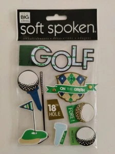 Soft Spoken 3D Golf On The Green Nice Shot Stickers Scrapbooking - Picture 1 of 5