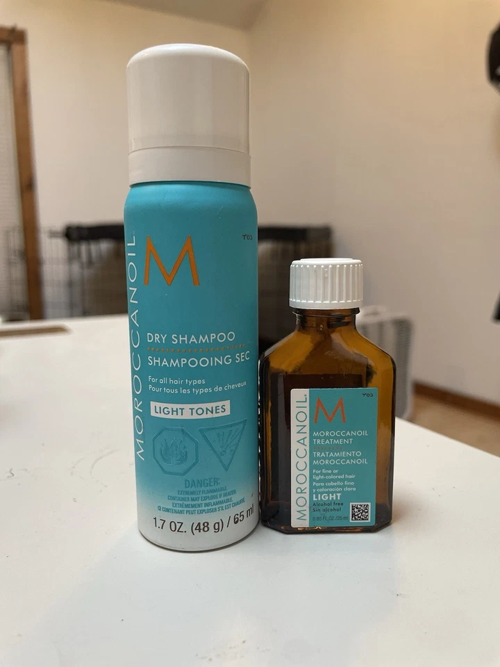 Moroccanoil Light Tones Dry Shampoo With Light Moroccanoil Hair Oil - Image 1 of 1